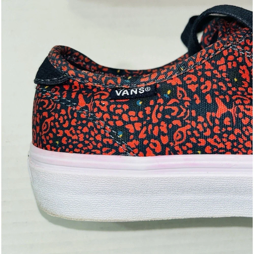 Vans Sneakers Women's 8‎ Red Blue Floral Tropical Skater Hawaiian